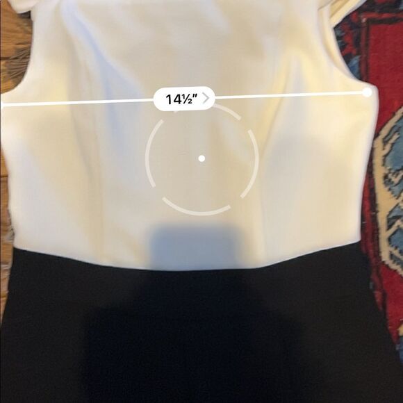 ABS by Allen Schwartz Two Toned off-the-shoulder Jumpsuit - Picture 8 of 9